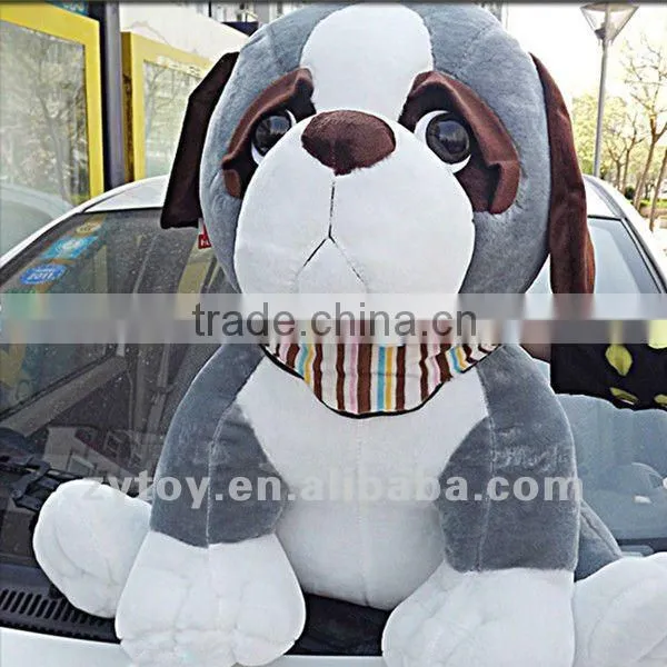 Cute Custom Plush Stuffed Life Size Dog Statues