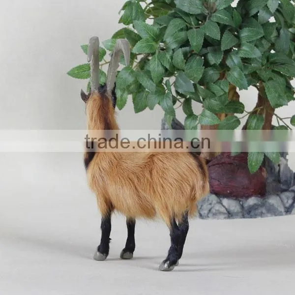 Real Fur Animal Giant Size Handicraft Sheep Plush Wholesale Garden Ornaments photo-4