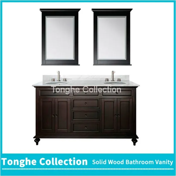 Tonghe Collection Paint Bathroom Vanity Dark Brown photo-5