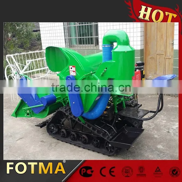 4LZ-0.8 Mini Crawler Rice & Wheat Combine Harvester photo-2