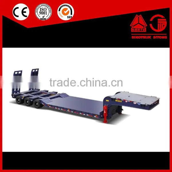 China Manufacturer Lowboy Flatbed Semi Trailer Truck photo-4