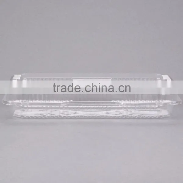 Clear Hinged Plastic Clamshell Food Container, Take Out Packaging Box for Cake, Cookie, Bread, Cheap Price photo-2