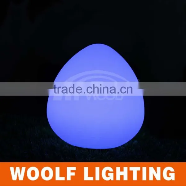 PE Plastic Rechargeable 16 Colors RGB Waterproof LED Peach Light photo-2