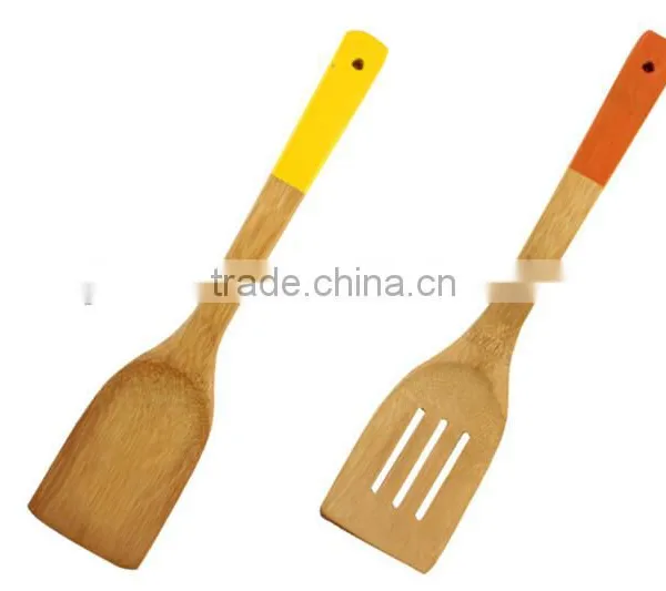Eco-friendly Long Handle Spoon & Spatula-Bamboo Kitchen Tools Set photo-2