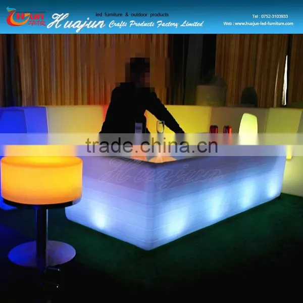 Plastic PE Material Glow Led Bar Sofa photo-6