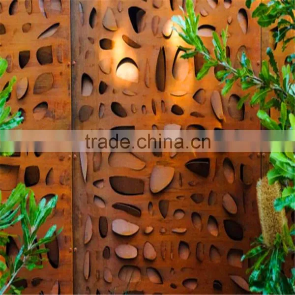 Laser Cut Home Living Furniture Metal Room Divider / Decorative Metal Screen photo-3