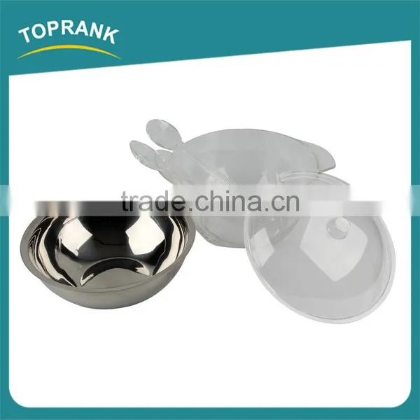 New Design Stainless Steel Iced Salad Bowl With Dome Lid photo-2