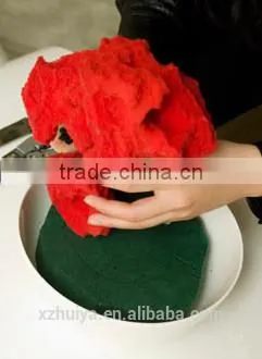 Green Round Cyclinder Shape Floral Foam Plate for Round Flower Box for Valentine's Day photo-6