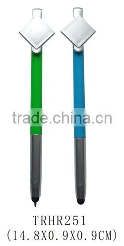 2-1Twist Action Stylus with Grip Ball point pen For Touch Screens Devices