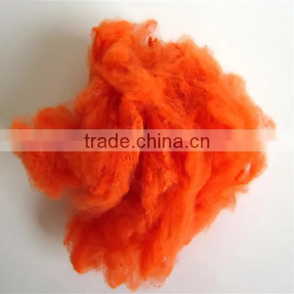 Hot Sale 3D*64mm Three-dimensional Colored 100% Polyester Material Recycled Polyester Fiber photo-3