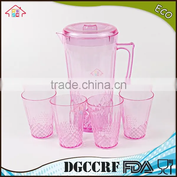 NBRSC Set of 5 Pieces Plastic PS Cold Water Jut Water Kettle Hollow Drinking Bottle PP Pot Watering Can photo-2