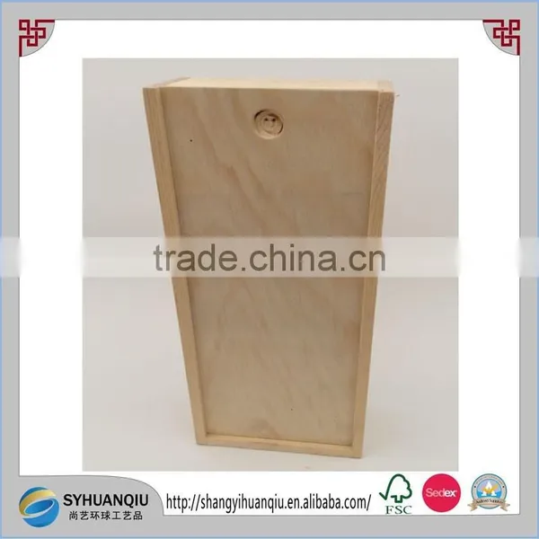 Cheap Pine Wooden Wine Box photo-2