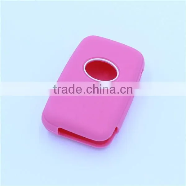 for Toyota Land Cruiser Prado(2010) Camry Highlander Prado Silicone 3 Buttons Car Remote Fob Shell Key Holder Case Skin Cover photo-4