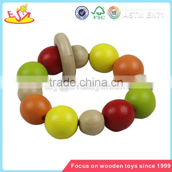 Wholesale Interesting Sound Toy Wooden Doll Rattle Lovely Kids Wooden Doll Rattle Toy W08K014 photo-4