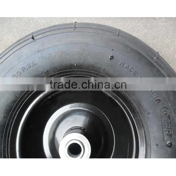 13inch 4.00-6 Metal Rim Air Pneumatic Wheel for Wheelbarrow photo-4