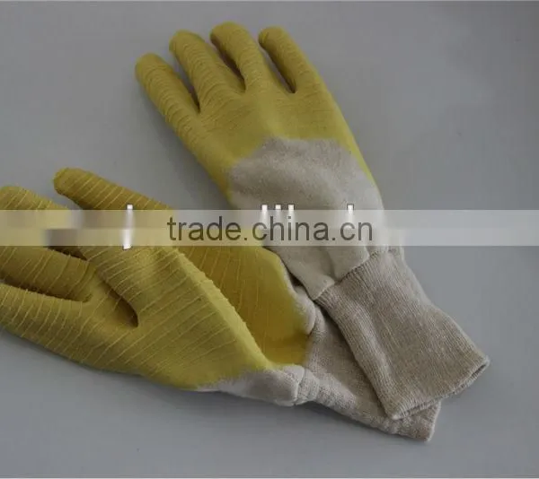 Glass Protective Gardening Latex Coated Working Gloves photo-3