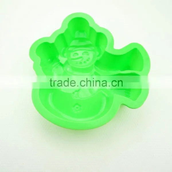 11171 Funny Snowman Shaped Silicone Cake Mold photo-3