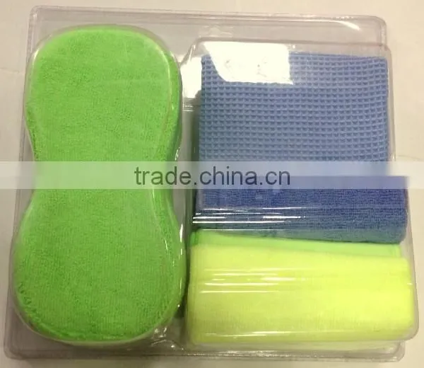 Microfiber Wash Sponge +cleaning Cloth Microfiber Cleaning Cloths Set