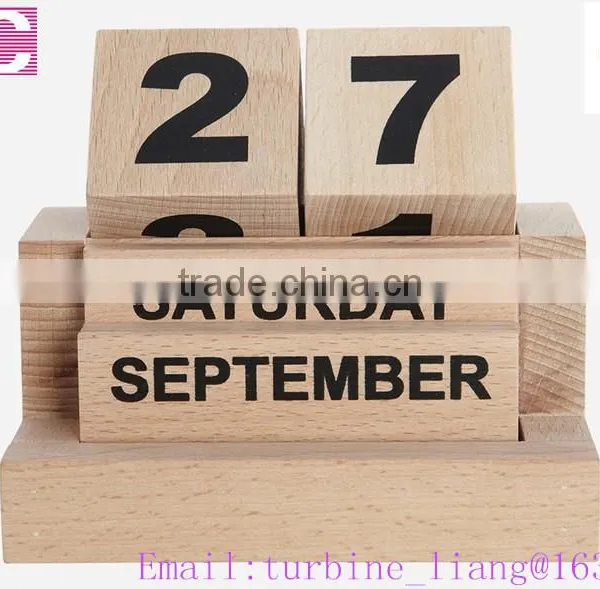2016 Wooden Calendar, Office Wood Calendar photo-5