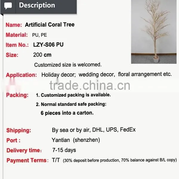 Hot-sale Events and Wedding Decoration Lighted Tree for Indoor Use Stand Branch for Showcase photo-2