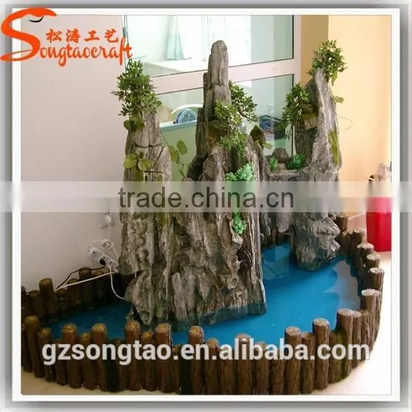 Hot Sale Artificial Fountain Indoor Decoration Customized Fiberglass Artificial Water Fountain photo-3