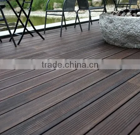ISO14001 Certificate Carbonized Horizontal Bamboo Flooring , Bamboo Wood Flooring photo-2