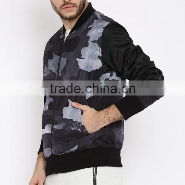 Hot Sale Men Camo Printed Windbreaker Without Hood photo-2