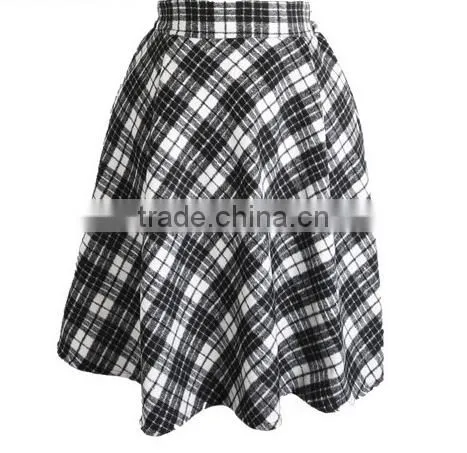 Fashion 2015 Autumn Winter Casual High Waist Midi Women Girl Knee-Length Skirt photo-3