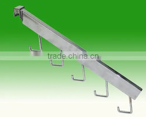 Metal Waterfall Powder Coating Wall System Post 5 Hooks Faceout Slatwall Bracket photo-6