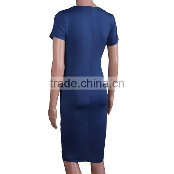 Summer Maternity Dress V Neck Women Casual Skirt With Plus Size photo-5