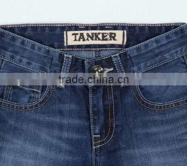 Dk Blue OEM/Wholesale HIGH-END100% Cotton Jeans Kids Fashion Jeans photo-3