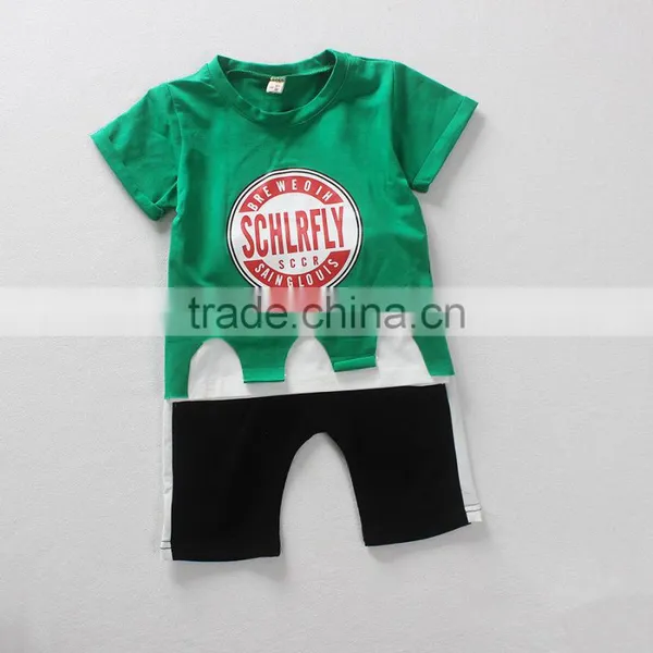 Wholesale Summer Cotton Printing Boys Kids t Shirt and Shorts photo-2
