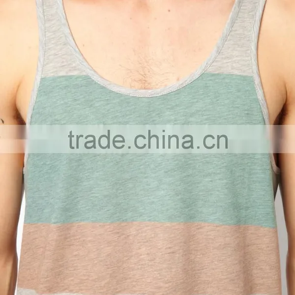 Racer Back Stripe Tank Top photo-3