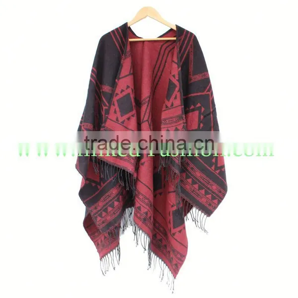 Skull Face Scarf Chiffon Pashmina Free Poncho Pattern photo-5