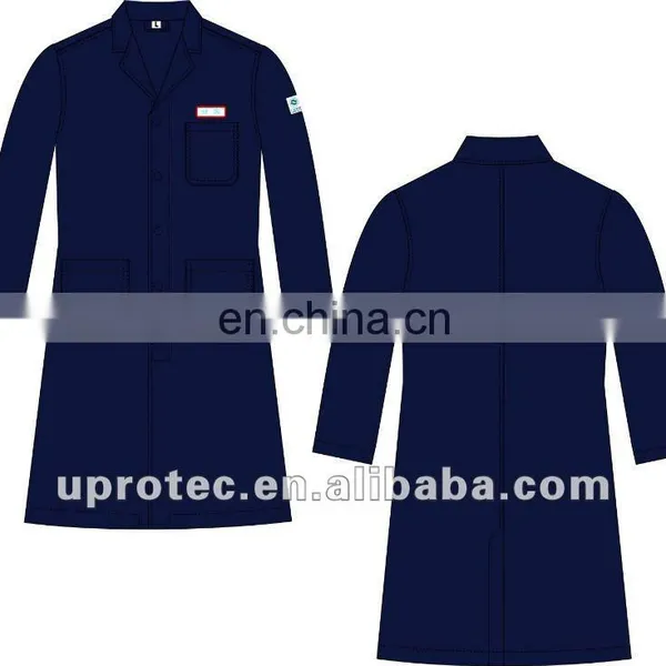 New Designed Anti-flame Labratory Long Protective Coat