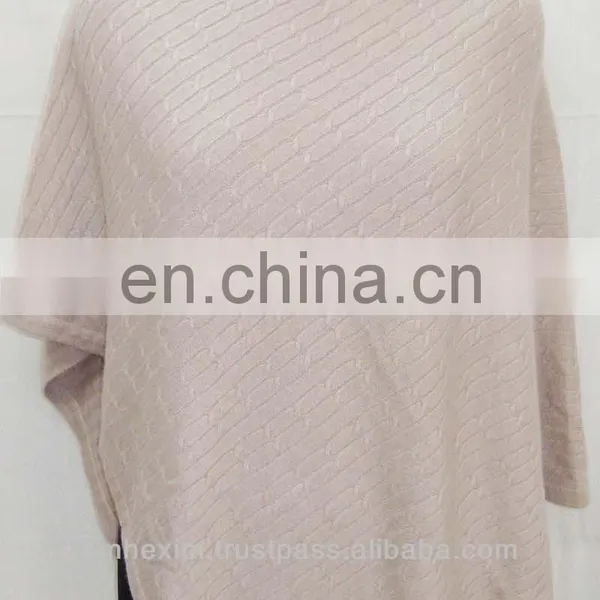 Knitted Poncho, Cashmere Poncho photo-4