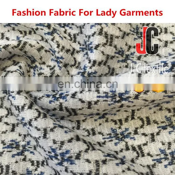 B2794 JC Shaoxing T/R Span Lurex JQD Fabric Knit Jacquard photo-2