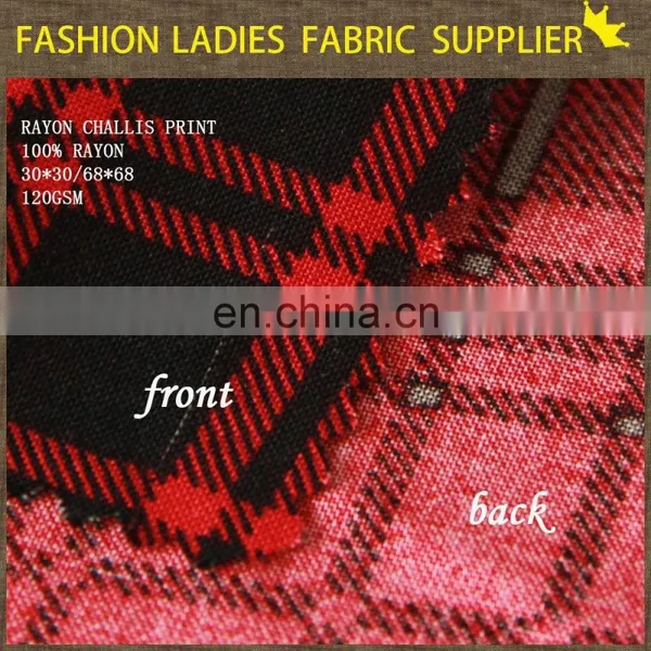 2015 Spring New Design 100% Viscose Spun Rayon Fabric Stock photo-5