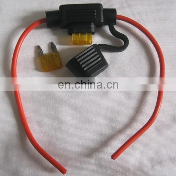 Mini In-line Auto Fuse Holder, Car Fuse Holder with Car fuse 5 amper