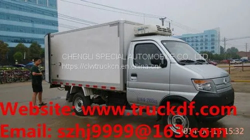 HOT SALE! Cheaper Price Chang'an 4*2 LHD Gasoline Mini Refrigerated Van Truck, photo-3