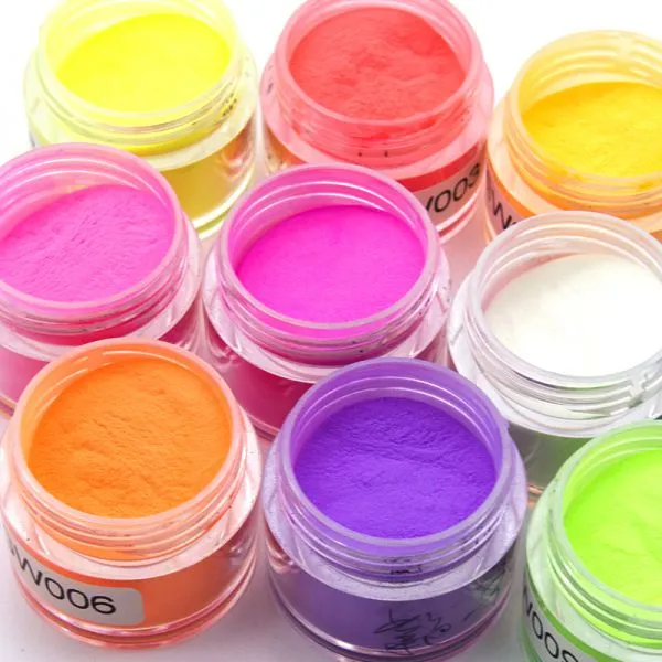Fantastic Natural Look Acrylic Nails Dip Private Label Nail Dipping Powder Glow in Dark Dip Powder photo-3