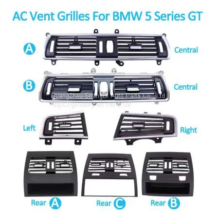 Fresh Air Conditioner AC Vent Grille Outlet Full Set For BMW 5 Series GT F07 528 535 550 2010-2017