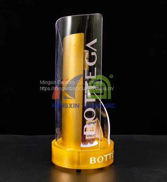 Gold Two Layers Wavy Bottle Presenter LED Bottle Presenter for Nightclub Bottle Presenter photo-3