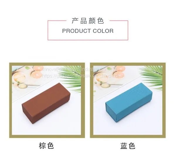 Triangle Folding Glasses Case; Simple Eyewear Case for Reading Glasses and Sunglasses photo-5