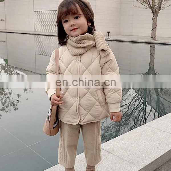 3206 1-8years Children Boutique Baby Clothing Outdoor Wadded Jacket photo-4