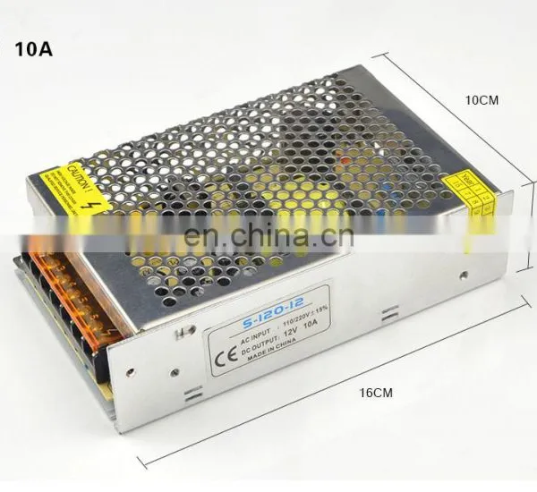 120W 10A LED Transformer Power Supply Switch Adapter AC 110V-240V TO DC 12V photo-5