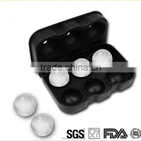Wholesale High Quanlity Silicone 6 Cavity Personalized Custom Large Ice Cube Tray photo-3