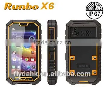 New Listing Runbo X6 IP67 Rugged Smart Mobile Phone With Quad Core Android 4.2 Walkie Talkie PTT photo-5