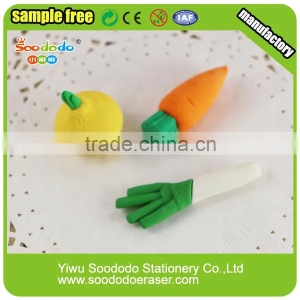 Mini Stationery Set Vegetable Series Rubber Erasers photo-5