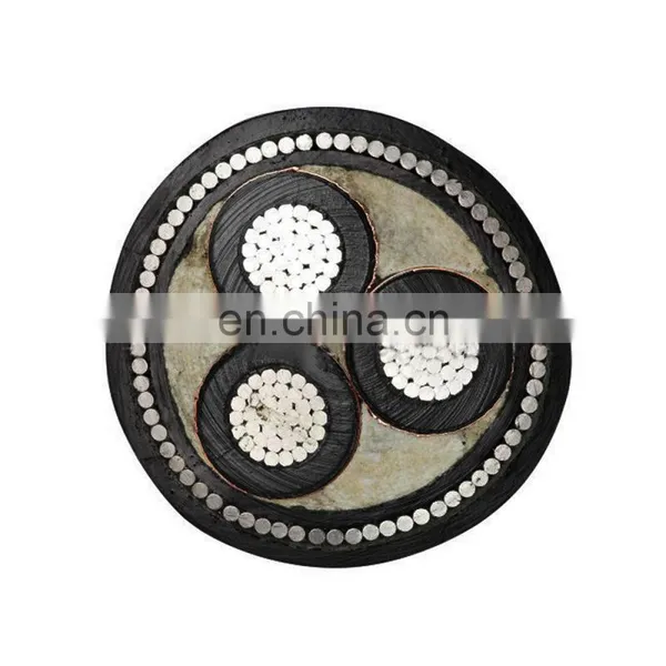 11kv 15kv 3 Core 95mm2 Xlpe Cord 240mm Power Cable 132kv 150 kv High Voltage Underground Cable Price photo-2